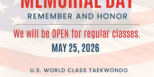 Memorial Day!