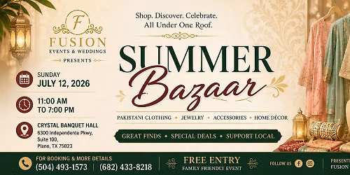 Summer sale bazaar — Crystal Banquet
