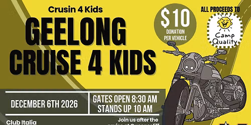 Crusin 4 Kids 2026 - 6th Dec 2026