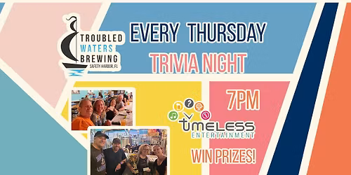 Trivia Night at Troubled Waters Brewing