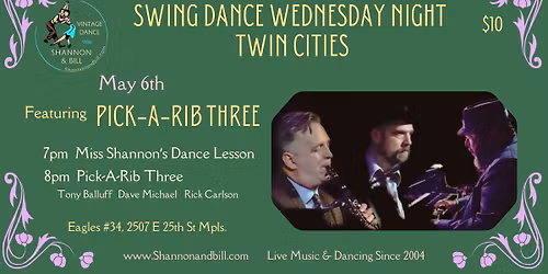 Pick-A-Rib Three at Swing Dance Wednesday Night 5\/6