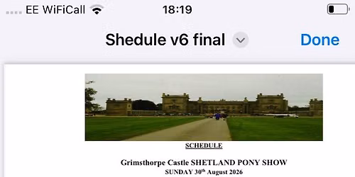 Grimsthorpe Castle Shetland pony show