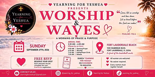 Yearning for Yeshua Presents: Worship & Waves