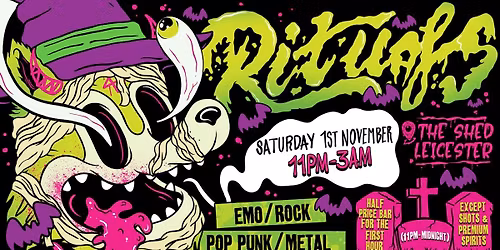 Panic Presents: RITUALS: Halloween Special Club Night at The Shed, Leicester