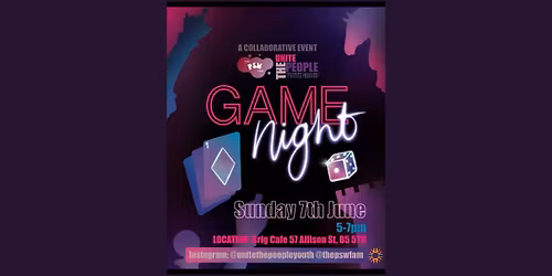 Unite The People Youth Group Game Night!