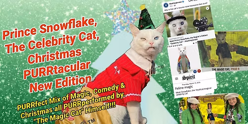 Prince Snowflake, The Celebrity Cat, Christmas PURRtacular New Edition 2025