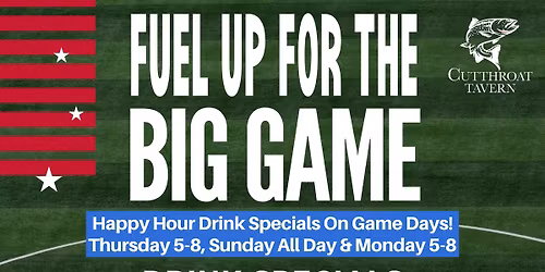 Monday Night Football Specials at Cutthroat Tavern - Markleeville, CA