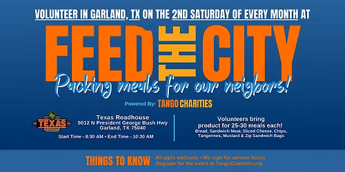 Feed The City Garland: Making Meals for People In Need