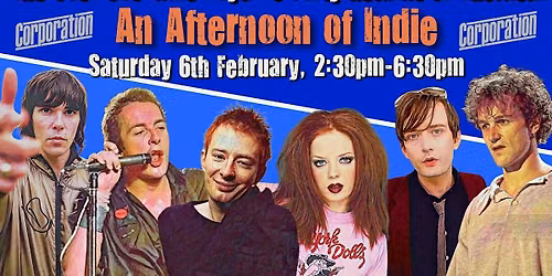 SHEFFIELD An Afternoon Of Indie (Over 30s), Sat 6 Feb, 2:30-6:30pm