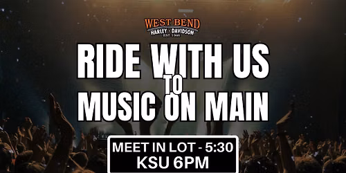 Ride with us to Music on Main!