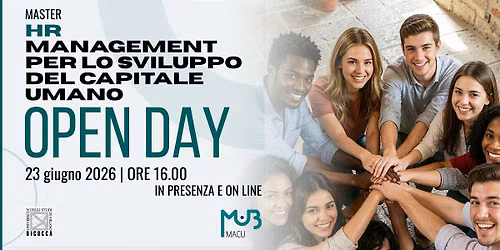 OPEN DAY MASTER  HR MANAGEMENT PER LO SVILUPPO DEL CAPITALE UMANO - MACU