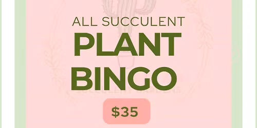 Succulent Plant Bingo