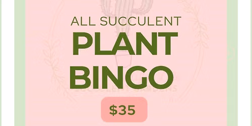 Succulent Plant Bingo