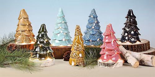 Ceramic Clay Handbuilding 101 Series:  Christmas Trees