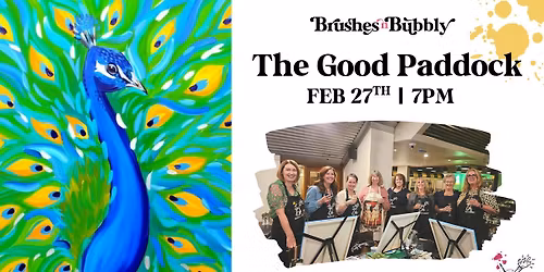 Peacock Glow | Paint n Sip | The Good Paddock | Feb 27th