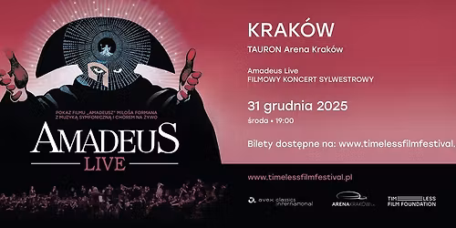 \ud83c\udfbb Sylwestrowy Koncert Filmowy | Amadeus Live w TAURON Arenie Krak\u00f3w