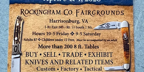 SVKC 2026 Knife Show in Harrisonburg, VA.