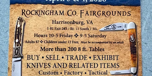 SVKC 2026 Knife Show in Harrisonburg, VA.