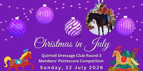 Quirindi Dressage Club Inc Round 3 2026 Members Training Competition