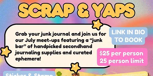 Scrap & Yap: July Junk Journal Club!