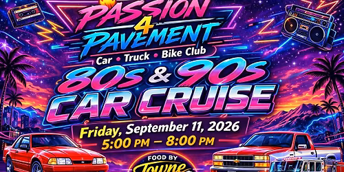 P4P  80s and 90s 9\/11 Car Cruise Benefiting Joppa Fire Company 