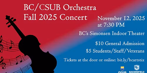 BC\/CSUB Orchestra Fall 2025 Concert