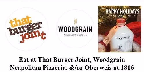 Oberweis, That Burger Joint, Woodgrain Pizzeria 