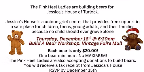 Pink Heel Ladies & Jessica's House Holiday Bear Fundraiser