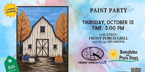 Paint Party at Front Porch Grill