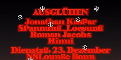 Ausgl\u00fchen mit Jonathan Kaspar, Spannung_Loesung uvm.