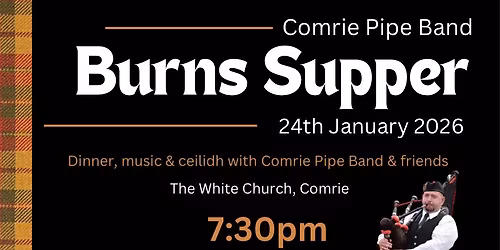 Comrie Pipe Band Burns Supper