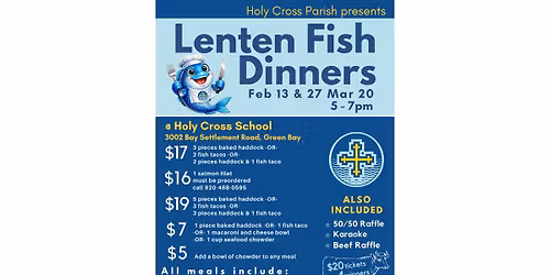 Lenten Fish Dinner!