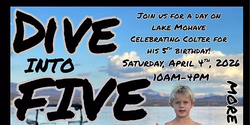 Dive into Five - Colter is growing up and we want you there!