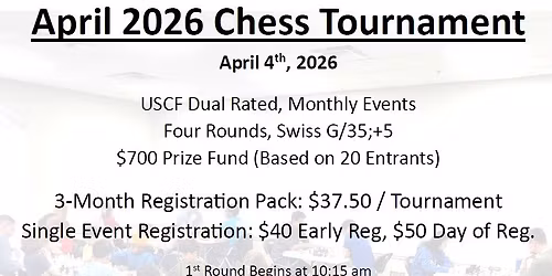 April '26 - Chess League \/ Tournament