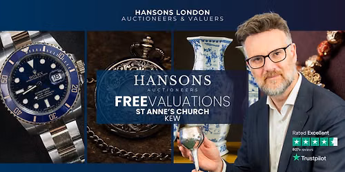 Kew Valuation Day: FREE Gold, Silver Jewellery, Watches & Antique Valuations at St Annes Church