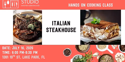 Italian Steakhouse Cooking Class
