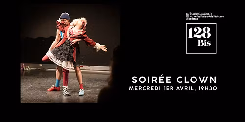 SOIREE APERO CLOWN \/ 1er AVRIL 2026, 19h30