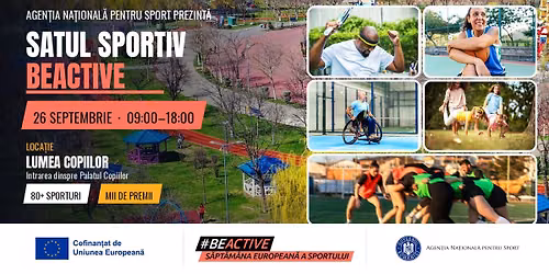 SATUL SPORTIV #BeActive \u2013 edi\u021bia pe care nu vrei s\u0103 o ratezi! \ud83c\udfc3\u200d\u2640\ufe0f\ud83c\udfc3\u200d\u2642\ufe0f