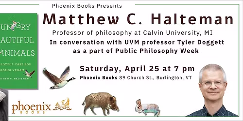Burlington: Celebrate Public Philosophy Week with Matthew C. Halteman! 