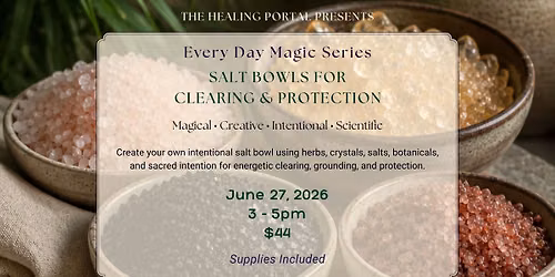 EveryDay Magic Series  ~ Salt Bowls for Clearing & Protection