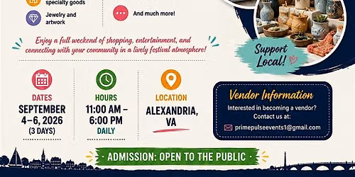 2026 Alexandria Food & Craft Weekend Festival