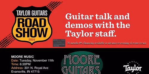 Taylor Guitars Road Show 2025