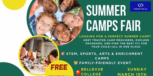 Summer Camps Fair in Bellevue