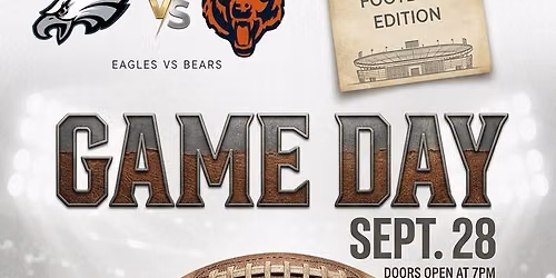 9\/28* EAGLES VS BEARS WATCH PARTY @ AIRIS LOUNGE