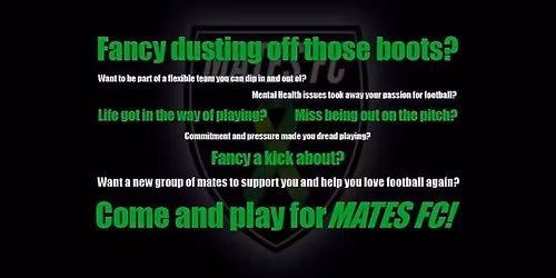 MATES FC\/CALM - Thursday Football Session 9-10pm