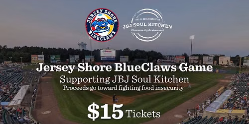 JBJ Soul Kitchen Night at the Jersey Shore BlueClaws Game \u26be