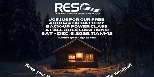 FREE Automatic Battery Back-Up Power Class \u2013 RES Fairbanks