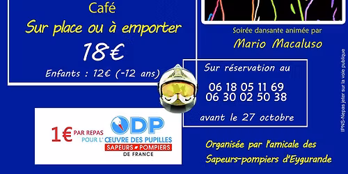 Repas Moules-Frites des Pompiers d'Eygurande