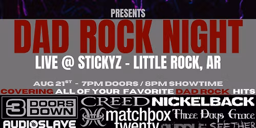 Dad Rock Night (a tribute to 2000's Rock) at Stickyz 