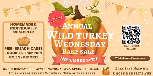 22nd ANNUAL BAKE SALE